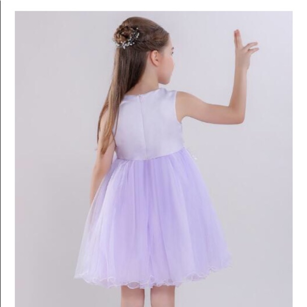 LAST ONE - Gorgeous CHASING FIREFLIES Weaver dress purple Easter tulle girls 12 - Picture 4 of 7